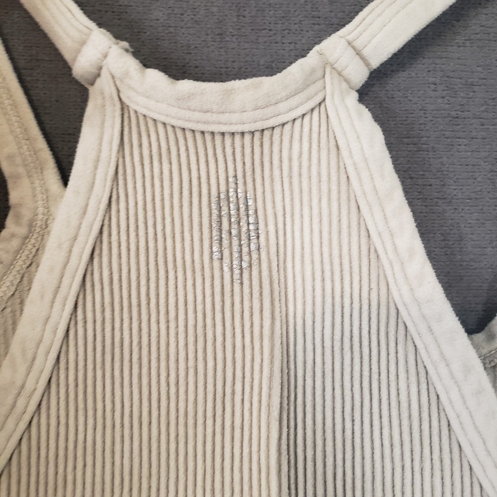 Free People Movement Ribbed Tank Womens Size Medium Taupe - Picture 8 of 9